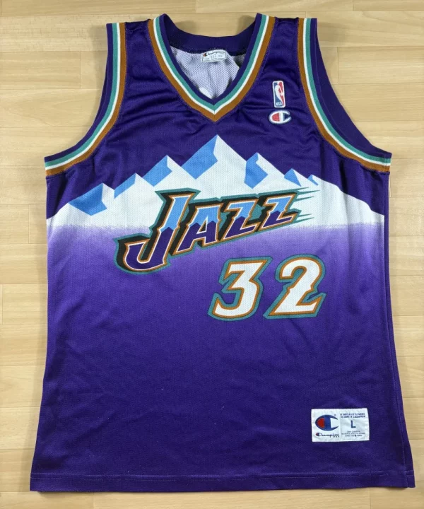 Karl Malone #32 - Utah Jazz | 1997-2003 | Extérieur (L)
