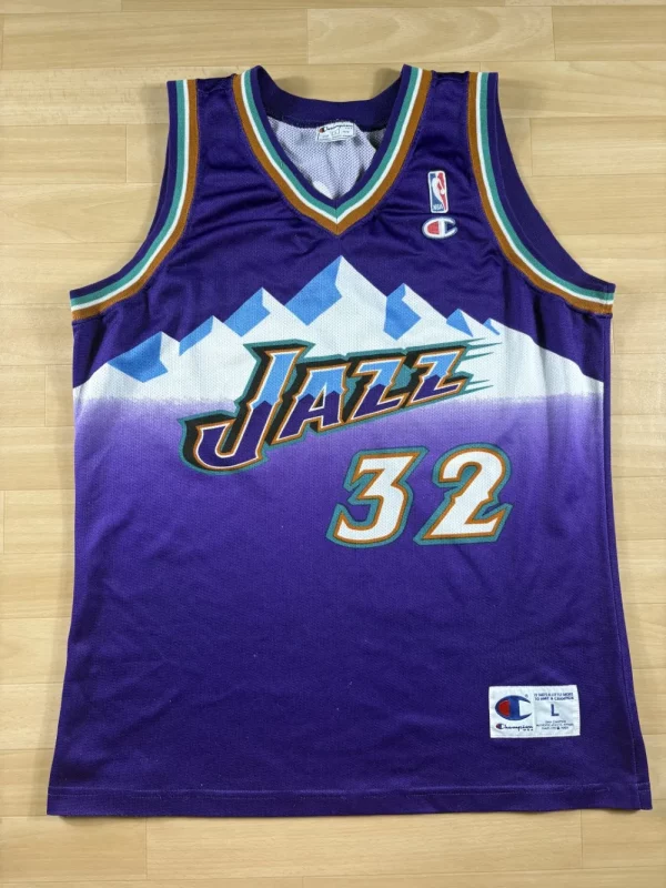 Karl Malone #32 - Utah Jazz | 1997-2003 | Extérieur (L)