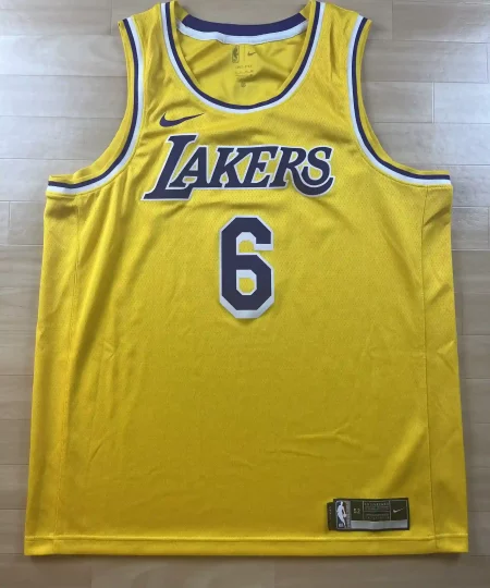 Maillot NBA LeBron James Los Angeles Lakers 2021-2022 authentique face avant