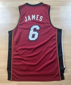 Maillot NBA LeBron James Miami Heat 2012-2013 dos nom et numéro