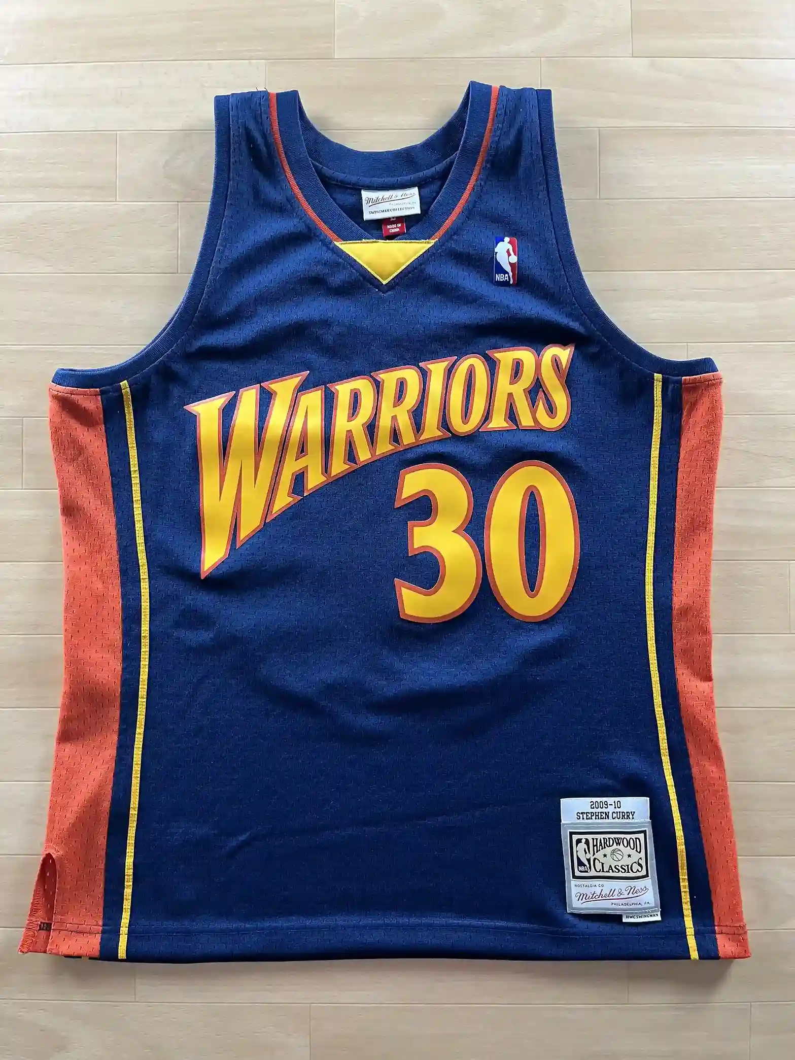 Maillot NBA Stephen Curry Golden State Warriors 2009-2010 authentique face avant