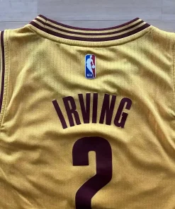 Logo NBA dos Maillot NBA Kyrie Irving Cleveland Cavaliers 2012-2017