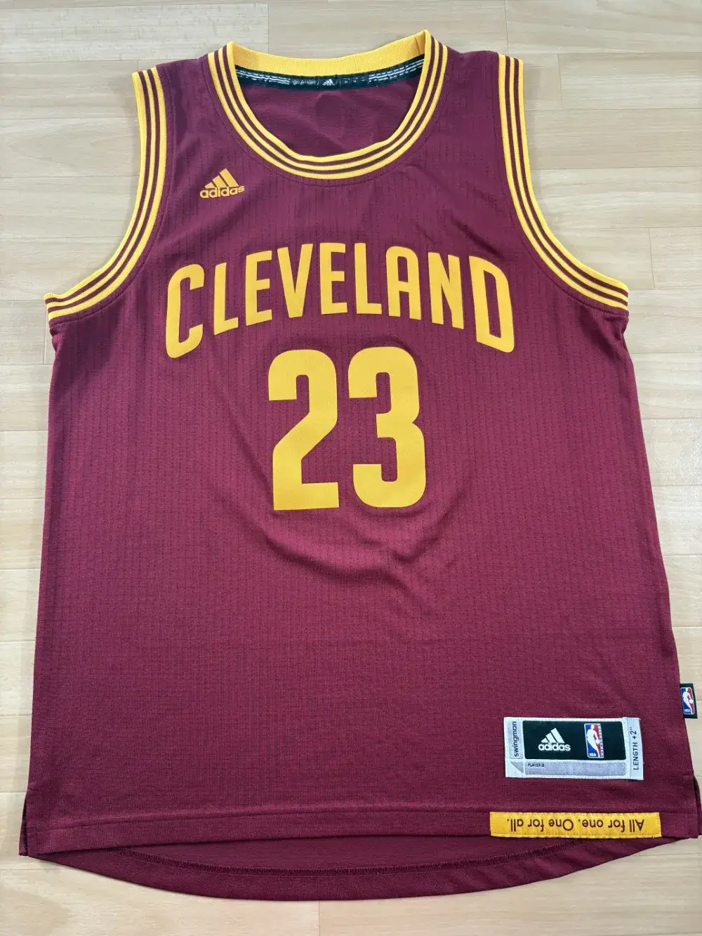 Maillot NBA LeBron James Cleveland Cavaliers 2014-2017 authentique face avant