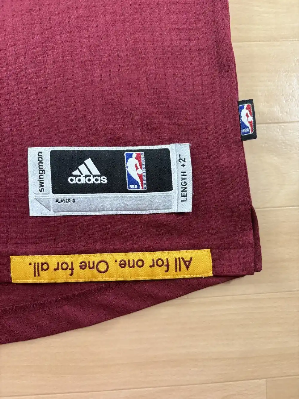Jocktag authentique bas de Maillot NBA LeBron James Cleveland Cavaliers 2014-2017