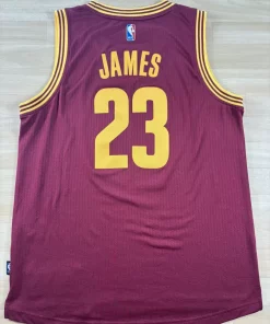 Maillot NBA LeBron James Cleveland Cavaliers 2014-2017 dos nom et numéro