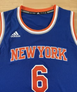 Zoom avant Maillot NBA Kristaps Porzingis New York Knicks 2015-2017