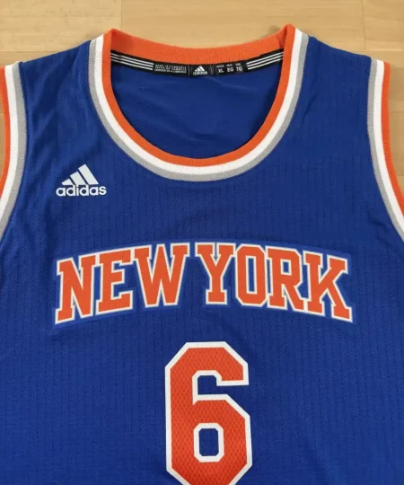 Zoom avant Maillot NBA Kristaps Porzingis New York Knicks 2015-2017