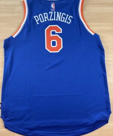 Maillot NBA Kristaps Porzingis New York Knicks 2015-2017 dos nom et numéro