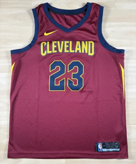 Maillot NBA LeBron James Cleveland Cavaliers 2017-2018 authentique face avant