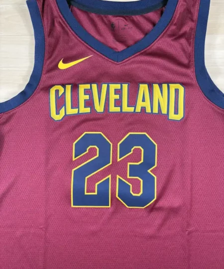 Zoom avant Maillot NBA LeBron James Cleveland Cavaliers 2017-2018