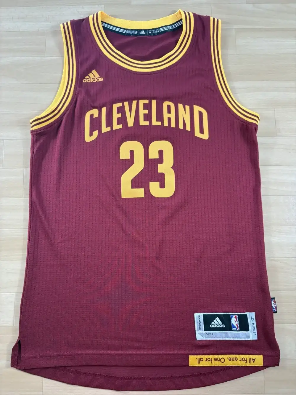 Maillot NBA LeBron James Cleveland Cavaliers 2014-2017 authentique face avant
