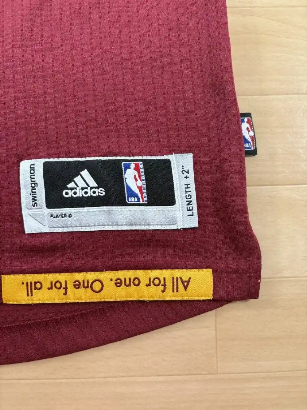 Jocktag authentique bas de Maillot NBA LeBron James Cleveland Cavaliers 2014-2017