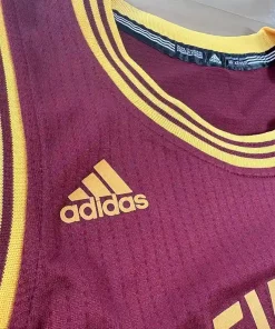 Logos brodés et détails marque Maillot NBA LeBron James Cleveland Cavaliers 2014-2017