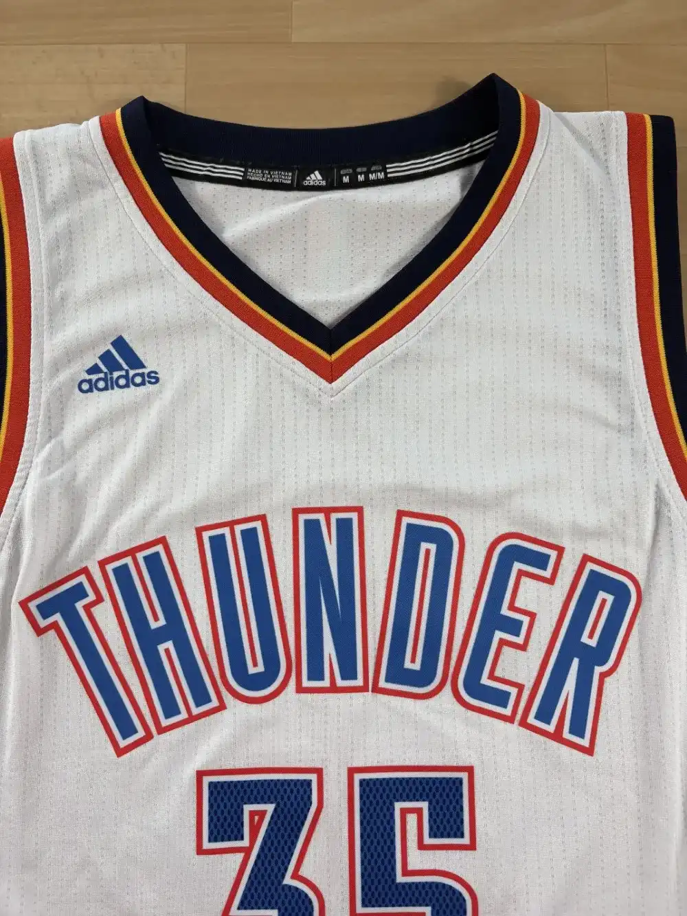 Zoom avant Maillot NBA Kevin Durant Oklahoma City Thunder 2014-2016