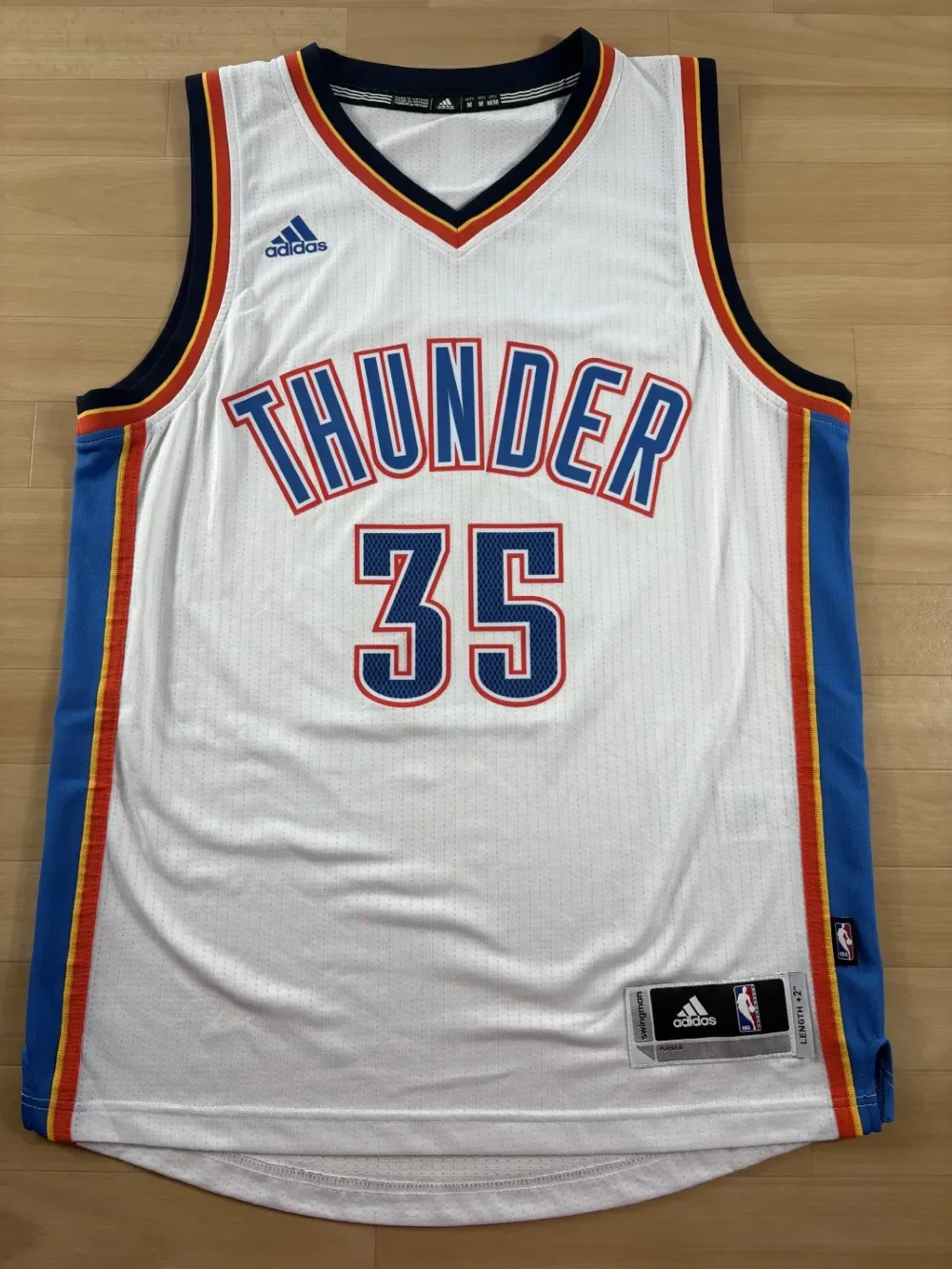 Maillot NBA Kevin Durant Oklahoma City Thunder 2014-2016 authentique face avant