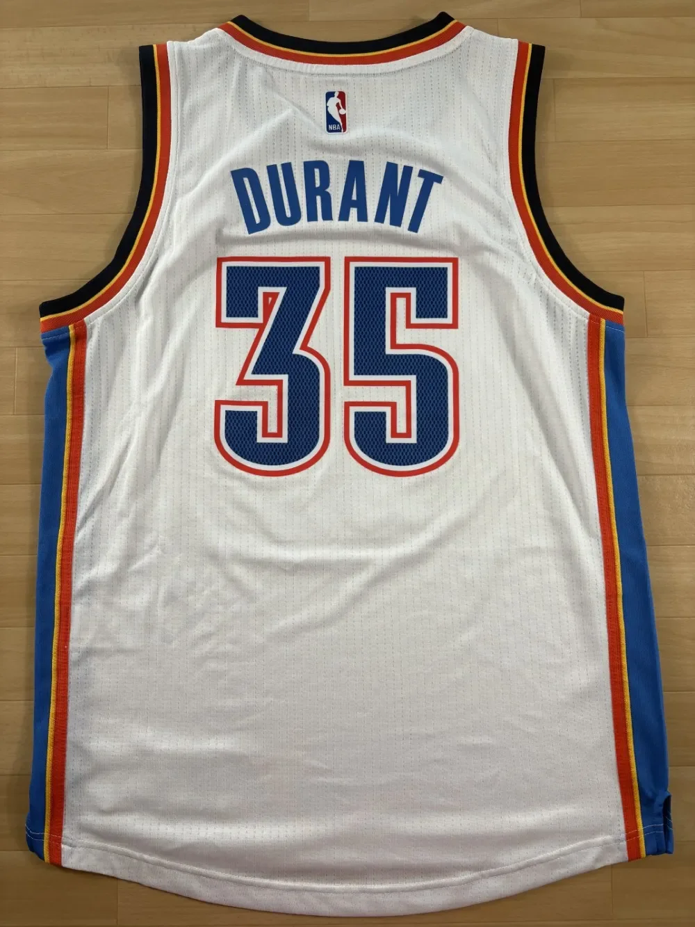 Maillot NBA Kevin Durant Oklahoma City Thunder 2014-2016 dos nom et numéro