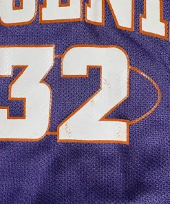 Détail étattâches orange Maillot NBA Amar’e Stoudemire Phœnix Suns 2002-2006