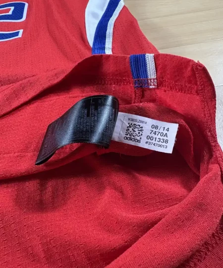 Étiquettes d'origine et instruction de lavage Maillot NBA Blake Griffin Los Angeles Clippers 2014-2015