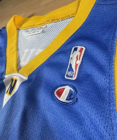 Logos brodés et détails marque Maillot NBA Carmelo Anthony Denver Nuggets 2003-2010