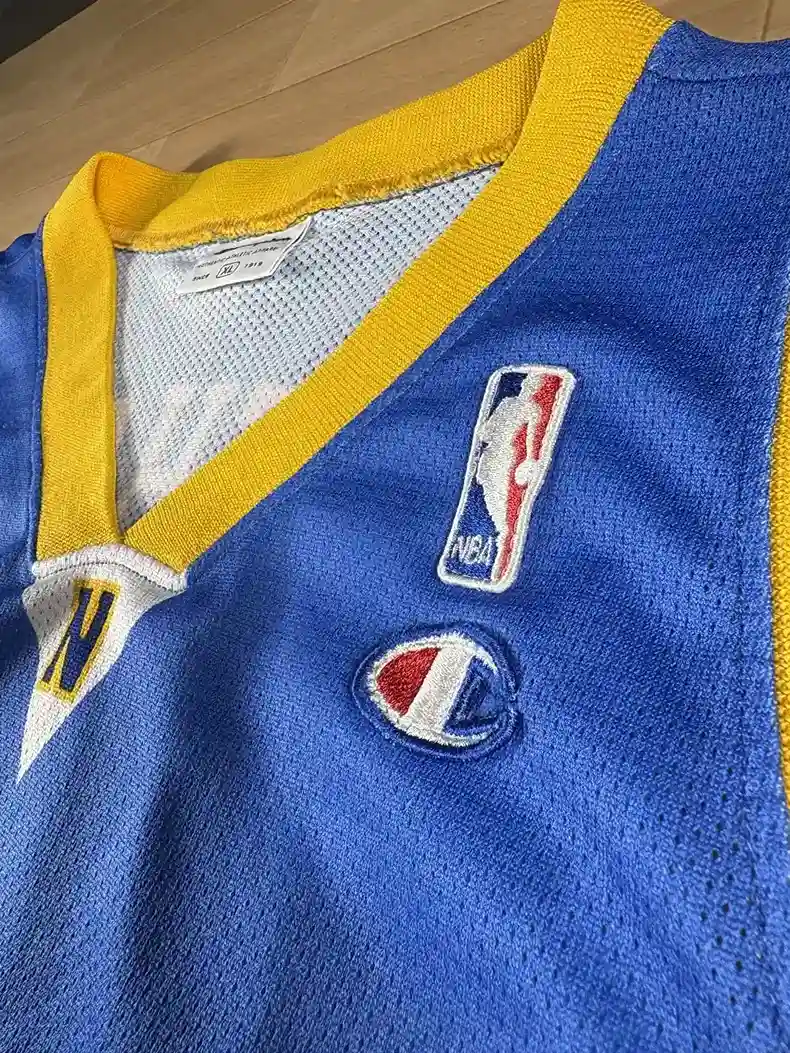 Logos brodés et détails marque Maillot NBA Carmelo Anthony Denver Nuggets 2003-2010
