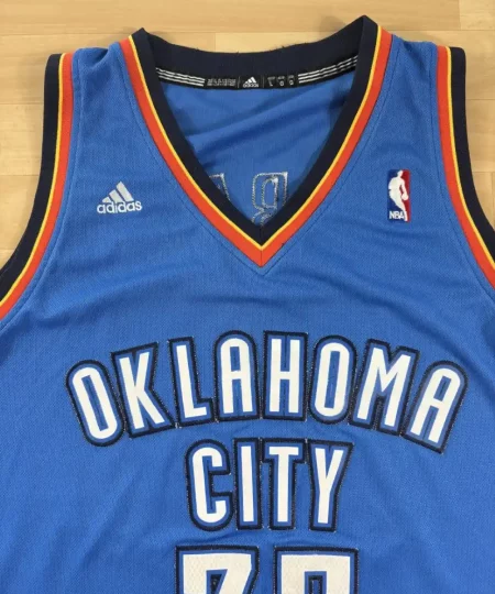 Zoom avant Maillot NBA Kevin Durant Oklahoma City Thunder 2010-2014