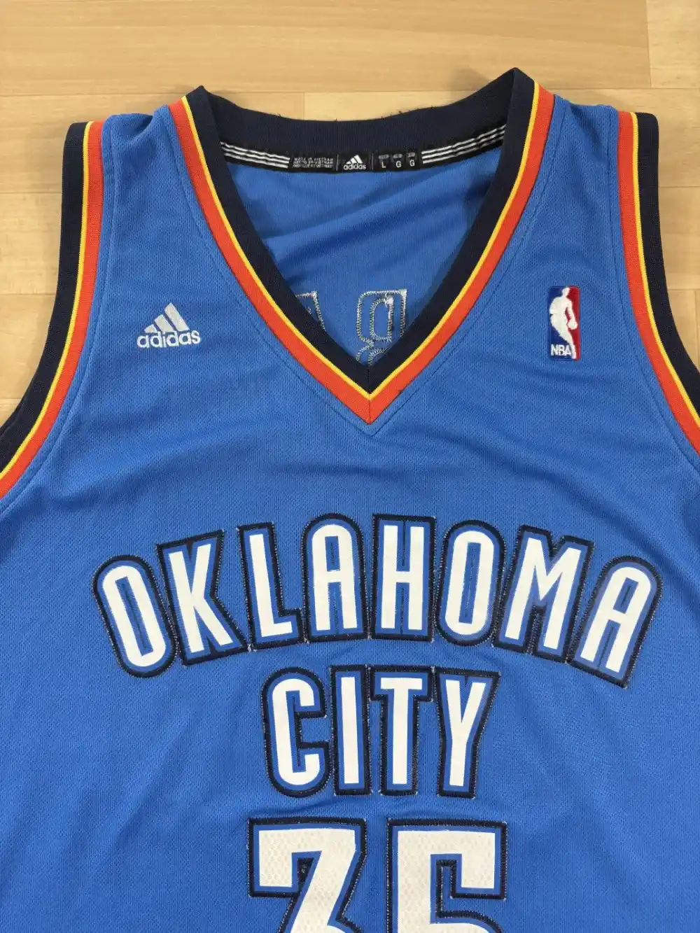 Zoom avant Maillot NBA Kevin Durant Oklahoma City Thunder 2010-2014