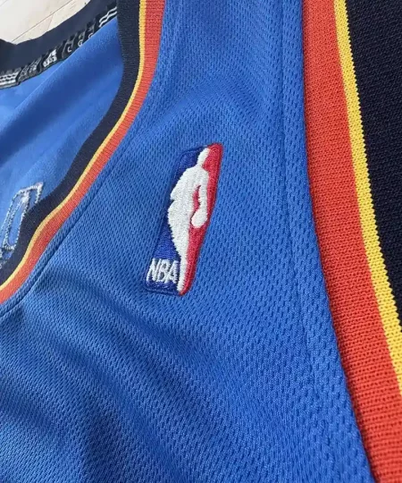 Logos brodés et détails marque Maillot NBA Kevin Durant Oklahoma City Thunder 2010-2014