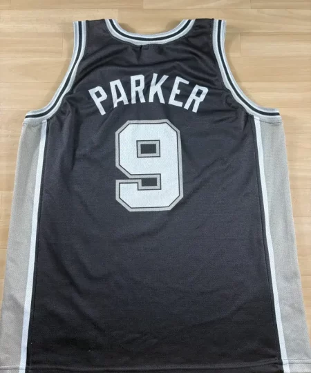 Maillot NBA Tony Parker San Antonio Spurs 2003-2007 dos nom et numéro