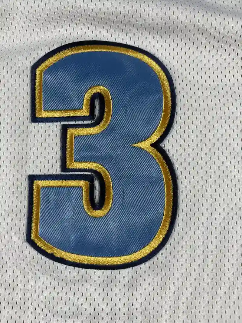 Détail état et défaut occasion Maillot NBA Allen Iverson Denver Nuggets 2007-2009