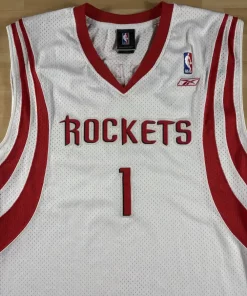 Zoom avant Maillot NBA Tracy McGrady Houston Rockets 2004-2006
