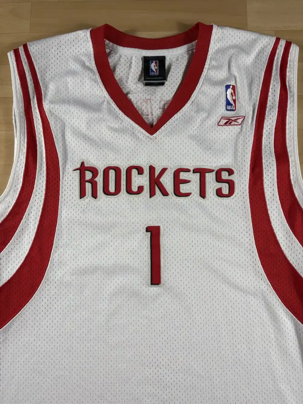 Zoom avant Maillot NBA Tracy McGrady Houston Rockets 2004-2006