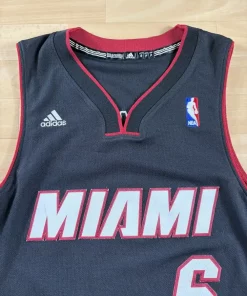 Zoom avant Maillot NBA LeBron James Miami Heat 2010-2014