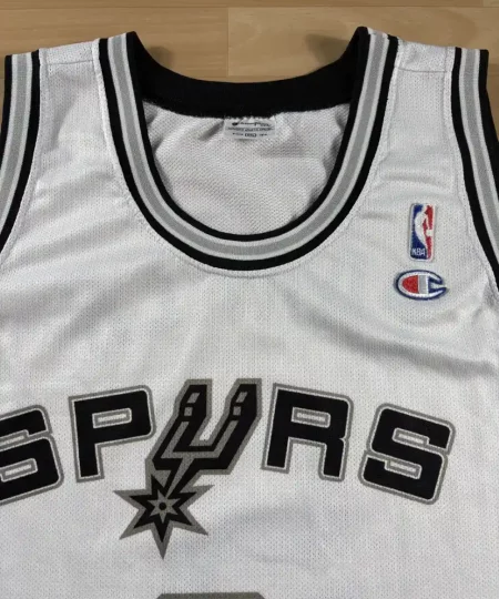 Zoom avant Maillot NBA Tony Parker San Antonio Spurs 2003-2007