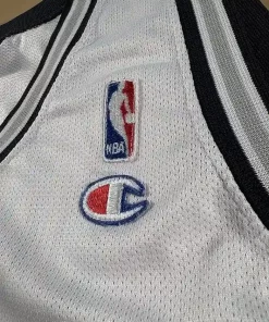 Logos brodés et détails marque Maillot NBA Tony Parker San Antonio Spurs 2003-2007