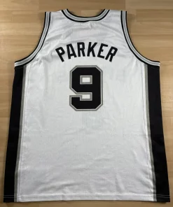 Maillot NBA Tony Parker San Antonio Spurs 2003-2007 dos nom et numéro