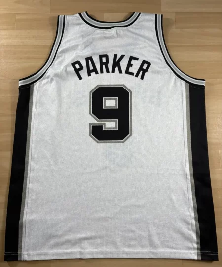 Maillot NBA Tony Parker San Antonio Spurs 2003-2007 dos nom et numéro