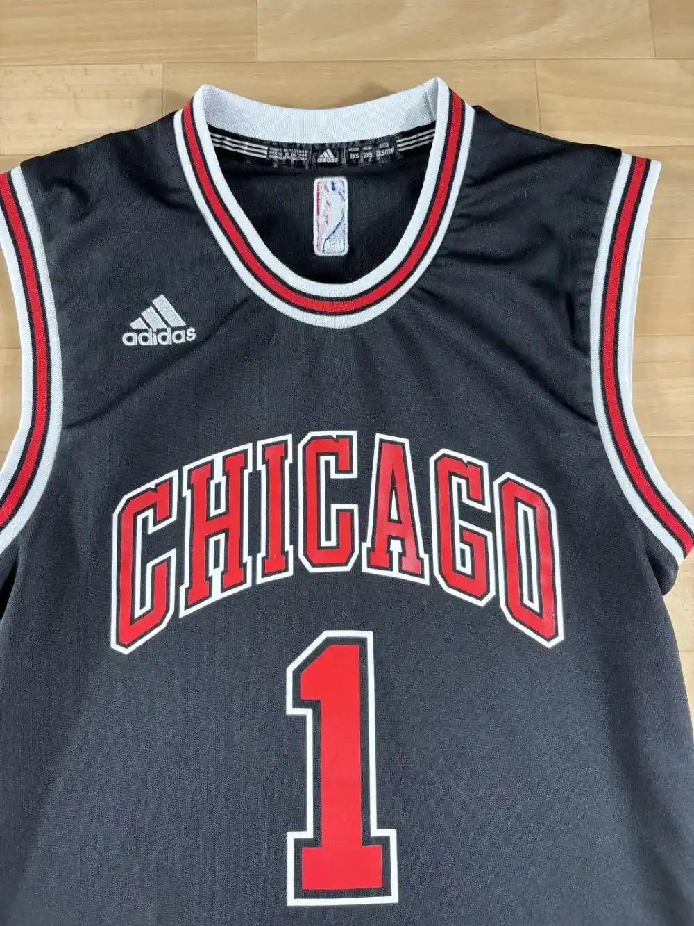 Zoom avant Maillot NBA Derrick Rose Chicago Bulls 2010-2014