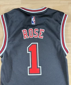 Zoom arrière Maillot NBA Derrick Rose Chicago Bulls 2010-2014