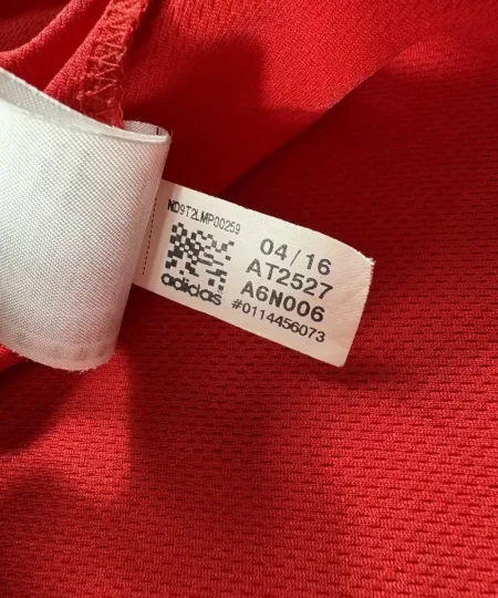 Étiquettes d'origine et instruction de lavage Maillot NBA Chris Paul Los Angeles Clippers 2015-2017