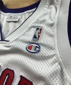 Logos brodés et détails marque Maillot NBA Vince Carter Toronto Raptors 1999-2006