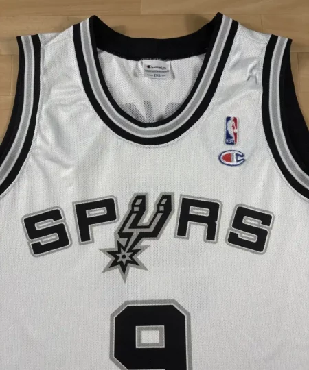 Zoom avant Maillot NBA Tony Parker San Antonio Spurs 2003-2007