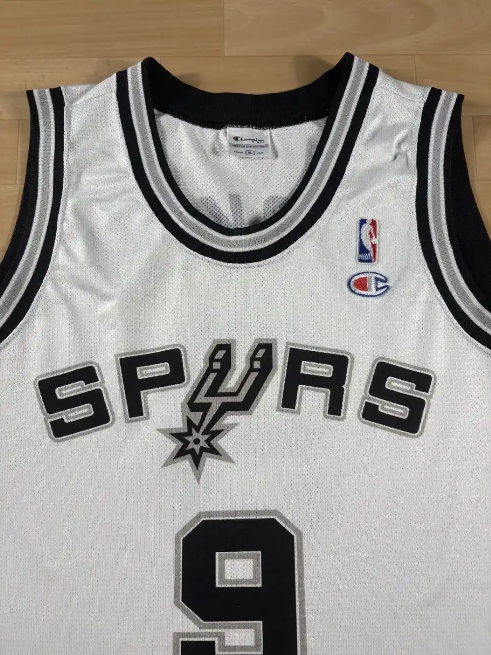 Zoom avant Maillot NBA Tony Parker San Antonio Spurs 2003-2007