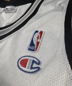 Logos brodés et détails marque Maillot NBA Tony Parker San Antonio Spurs 2003-2007