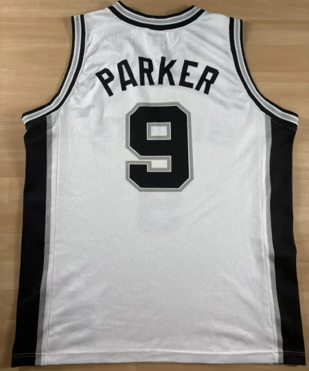 Maillot NBA Tony Parker San Antonio Spurs 2003-2007 dos nom et numéro