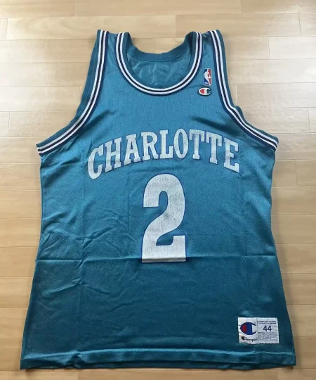 Maillot NBA Larry Johnson Charlotte Hornets 1991-1995 authentique face avant