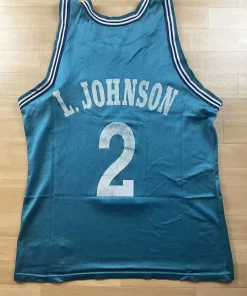 Maillot NBA Larry Johnson Charlotte Hornets 1991-1995 dos nom et numéro
