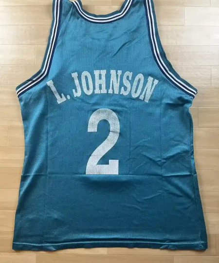 Maillot NBA Larry Johnson Charlotte Hornets 1991-1995 dos nom et numéro