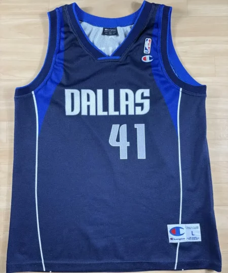 Maillot NBA Dirk Nowitzki Dallas Mavericks 2007-2010 authentique face avant