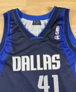 Zoom avant Maillot NBA Dirk Nowitzki Dallas Mavericks 2007-2010
