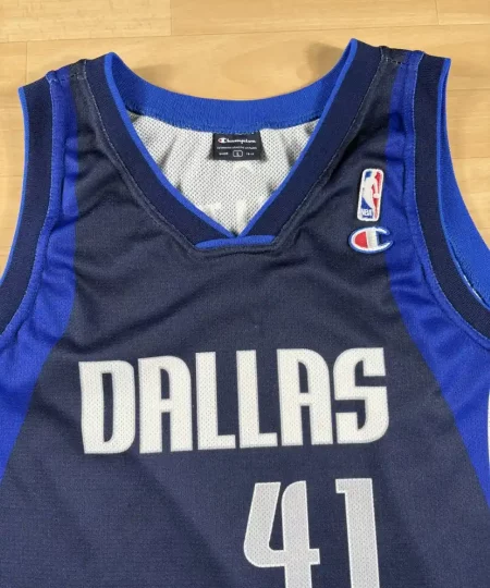 Zoom avant Maillot NBA Dirk Nowitzki Dallas Mavericks 2007-2010